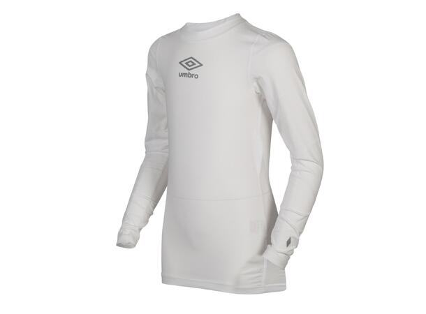 UMBRO Vulcan Underw Top jr Hvit 140 Teknisk kompresjonstrøye i klubbfarger 
